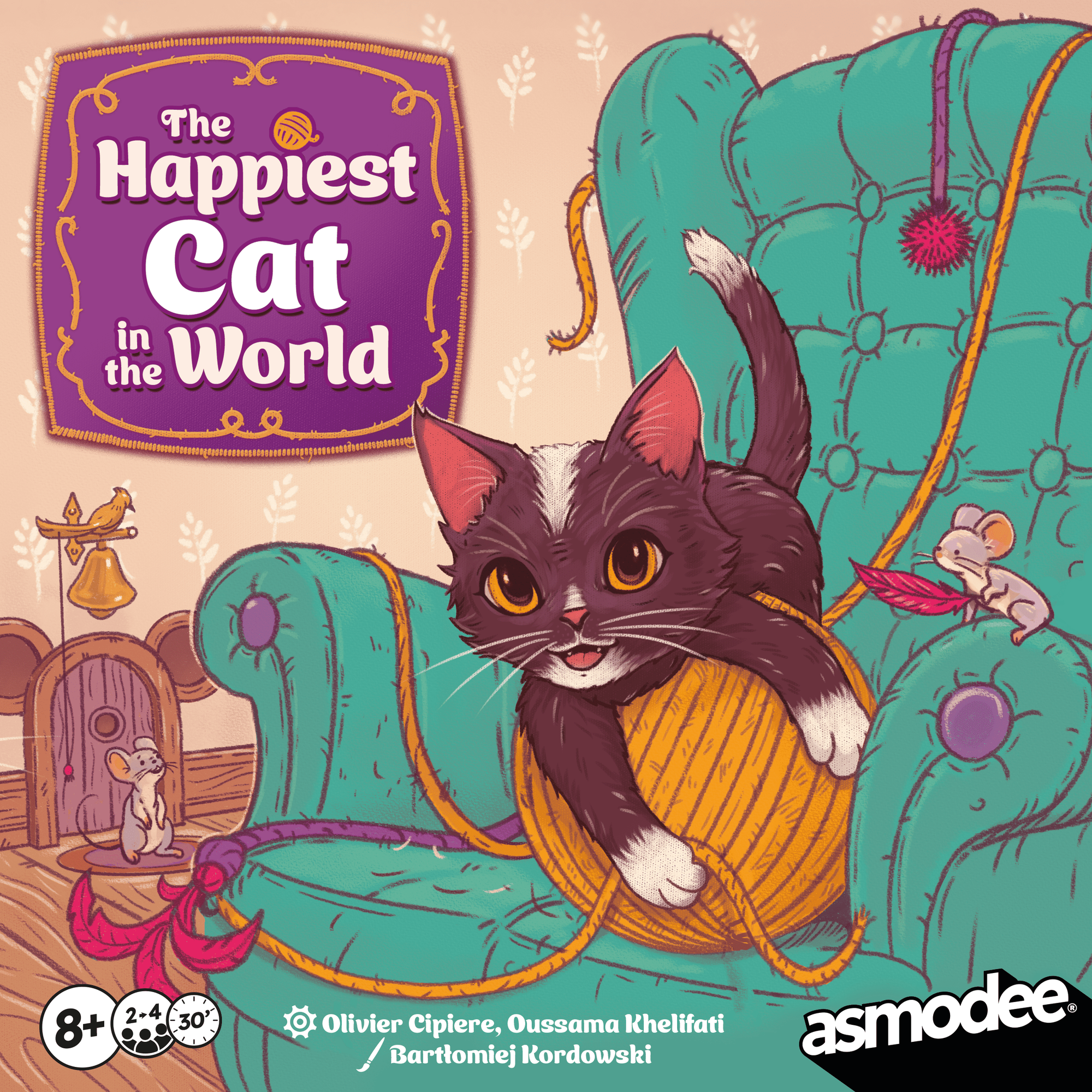 Illustration The Happiest Cat In The World