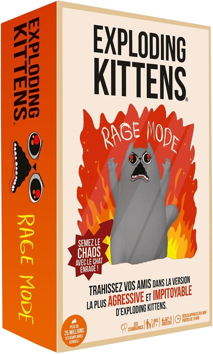 Illustration Exploding Kittens : Rage Mode