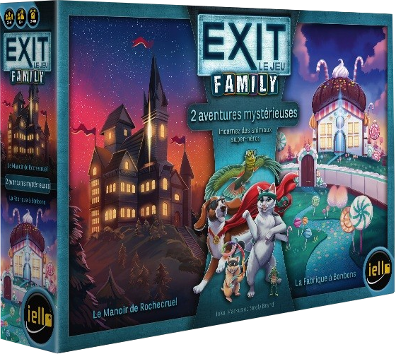 Illustration Exit Family : Le Manoir de Rochecruel - La Fabrique à Bonbons