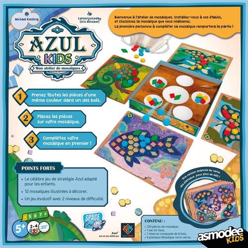 Illustration Azul Kids : Mon atelier de mosaïques