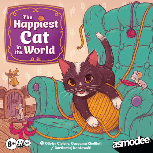Illustration The Happiest Cat In The World