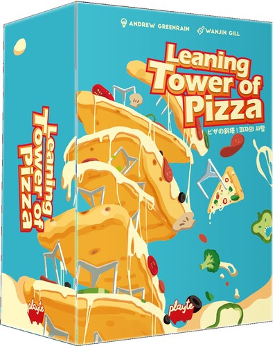 Illustration Leaning Tower of Pizza