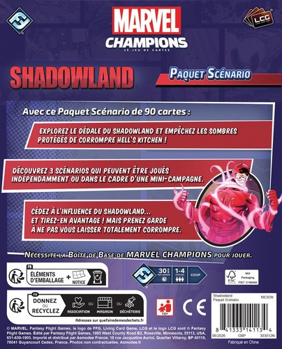 Illustration Marvel Champions : Shadowland
